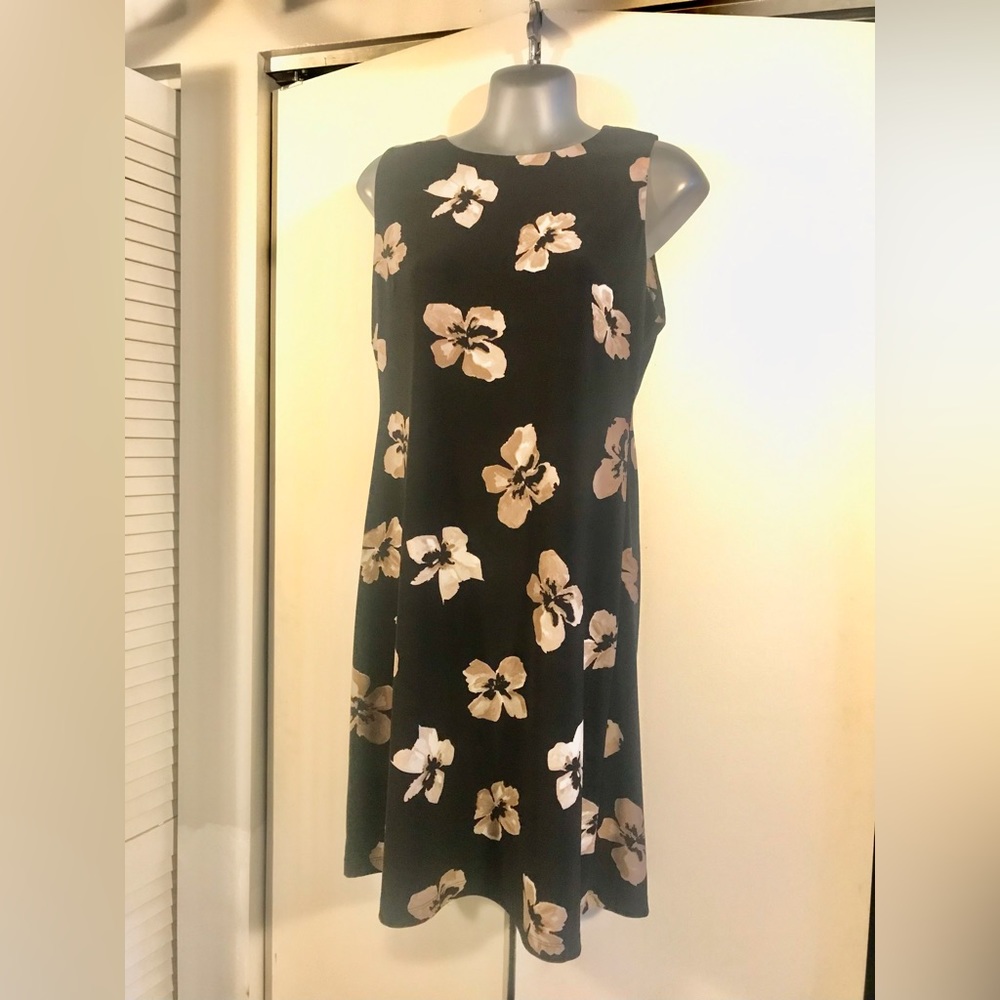 Black dress with flowers